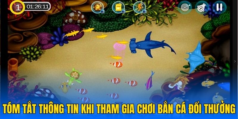 Tóm tắt thông tin khi tham gia chơi bắn cá đổi thưởng